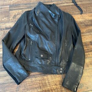 Vince Black Leather Women's Jacket